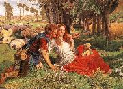 William Holman Hunt The Hireling Shepherd oil painting